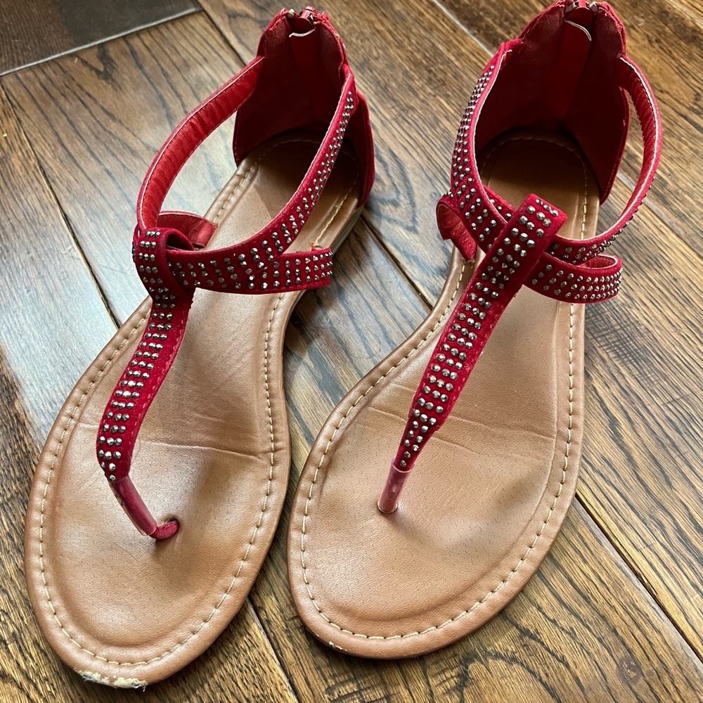 Red Sandals